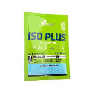 Iso Plus + L-Carnitine OLIMP 35g saszetka Tropikalny. Nerki i saszetki OLIMP SPORT, bez wzorów. Za 5,99 zł.