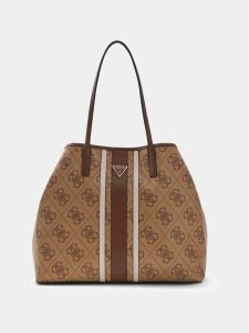 Guess Torebka 181360 Brązowy. Brązowe shopper bag Guess, z aplikacjami, bez dodatków. Za 799,99 zł.