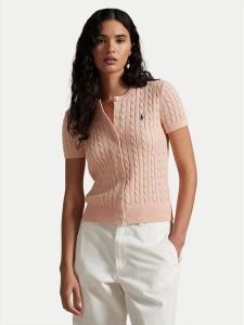 Polo Ralph Lauren Kardigan 211965760001 Pomarańczowy Slim Fit. Brązowe kardigany Polo Ralph Lauren, z bawełny. Za 539,99 zł.