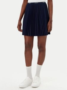 Lacoste Spódnica plisowana JF1403 Granatowy Regular Fit. Niebieskie spódnice Lacoste, xs, bez wzorów, z syntetyku. Za 484,99 zł.