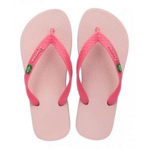 Japonki basenowe damskie Ipanema Clas Brasil II. Czerwone klapki Ipanema, bez wzorów, z materiału, bez obcasa. Za 62,99 zł.