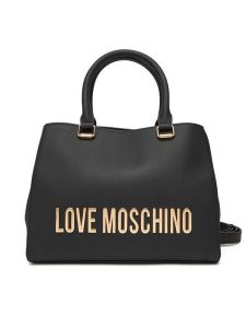 LOVE MOSCHINO Torebka JC4022PP0NKD0000 Czarny. Czarne torebki klasyczne LOVE MOSCHINO, bez wzorów, ze skóry, bez dodatków. Za 669,99 zł.
