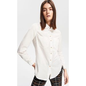 Jeansowa koszula - Biały. Koszule marki Reserved. Za 79,99 zł.