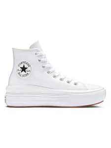 Converse Sneakersy "Chuck Taylor Move Platform" w kolorze białym rozmiar: 39. Białe trampki Converse, bez wzorów, za kostkę, bez zapięcia. Za 243,06 zł.