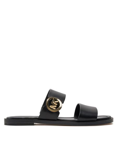 MICHAEL Michael Kors Klapki Vera 40S4VEFS3L Czarny. Czarne klapki MICHAEL Michael Kors, bez wzorów, ze skóry, bez obcasa. Za 499,99 zł.