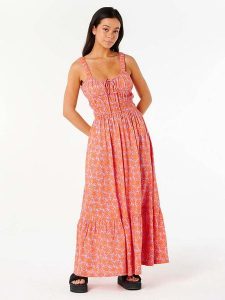 Rip Curl Sukienka "Neon Isles" w kolorze różowym rozmiar: S. Różowe sukienki Rip Curl, s, bez wzorów, bez kołnierzyka, bez ramiączek, maxi. Za 157,73 zł.