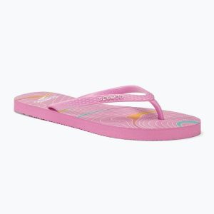 Japonki damskie Speedo Flip Flop. Czerwone klapki Speedo, bez wzorów, bez obcasa. Za 73,99 zł.