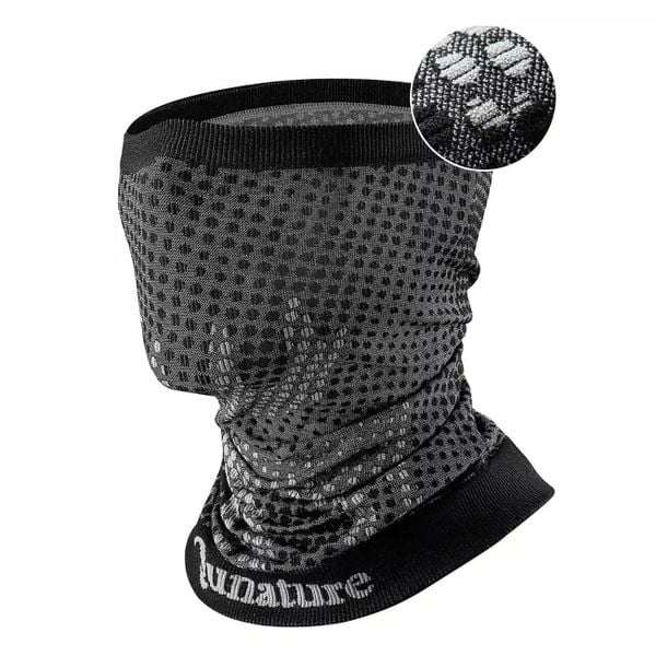 Komin narciarski Qunature bandana sportowa unisex. Czarne szaliki QUNATURE, na zimę, bez wzorów. Za 39,99 zł.