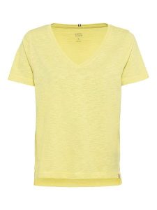 Camel Active Koszulka w kolorze żółtym rozmiar: M. Żółte bluzki Camel Active, m, bez wzorów, z bawełny, bez kołnierzyka, bez ramiączek. Za 83,42 zł.