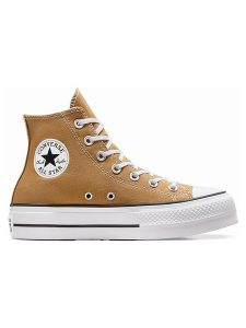 Converse Sneakersy "Chuck Taylor All Star Lift" w kolorze jasnobrązowym rozmiar: 39. Brązowe trampki Converse, bez wzorów, za kostkę, bez zapięcia. Za 281,10 zł.