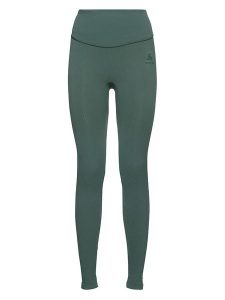 Odlo Legginsy sportowe "Active 365 Seamless" w kolorze khaki rozmiar: S. Brązowe legginsy ODLO, s, bez wzorów, z materiału, outdoorowe. Za 171,28 zł.