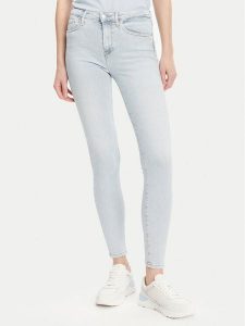 Tommy Hilfiger Jeansy Como WW0WW44369 Niebieski Skinny Fit. Niebieskie jeansy TOMMY HILFIGER, bez wzorów, z bawełny. Za 319,99 zł.
