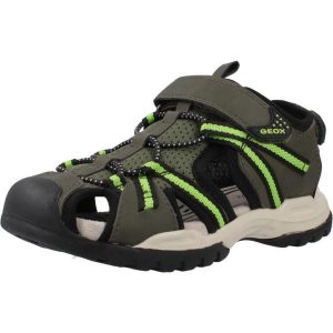 Sandały GEOX J BOREALIS B. B Zielony. Zielone buty trekkingowe Geox, z syntetyku, bez zapięcia. Za 234,99 zł.