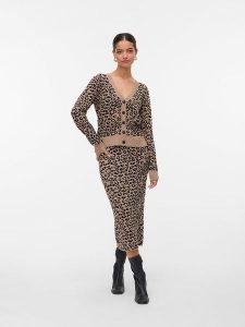 Vero Moda Kardigan w kolorze beżowym rozmiar: L. Brązowe kardigany Vero Moda. Za 122,96 zł.