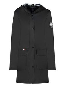 Geographical Norway Parka "Curieuse" w kolorze czarnym rozmiar: L. Czarne płaszcze Geographical Norway, l, z aplikacjami, bez kaptura. Za 263,53 zł.