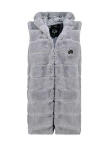 Geographical Norway Kamizelka polarowa "Uphemere" w kolorze szarym rozmiar: L. Szare kamizelki Geographical Norway, l, bez wzorów, z polaru, bez kołnierzyka, bez ramiączek, bez kaptura. Za 166,49 zł.