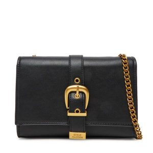Torebka Steve Madden. Czarne torebki klasyczne Steve Madden, bez wzorów, bez dodatków. Za 369,99 zł.
