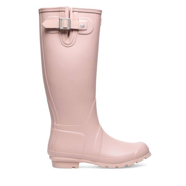 Kalosze Hunter. Czerwone kalosze Hunter, bez wzorów. Za 279,99 zł.