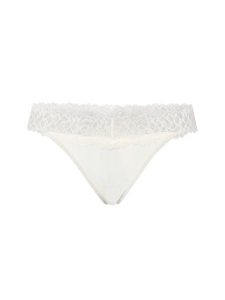 Calvin Klein Stringi Kobiety Sztuczne włókno biały, L. Białe stringi Calvin Klein, bez wzorów, z koronki. Za 99,95 zł.