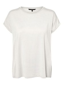 Vero Moda Koszulka "Vmava" w kolorze białym rozmiar: XS. Białe bluzki Vero Moda, xs, bez wzorów, bez kołnierzyka, bez ramiączek. Za 48,28 zł.