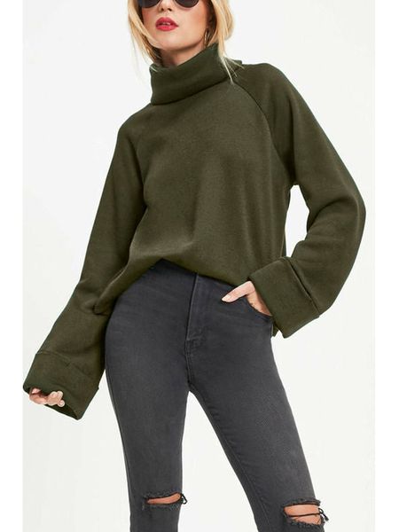 LA Angels Golf w kolorze oliwkowym rozmiar: S. Brązowe golfy LA Angels, bez wzorów. Za 100,75 zł.