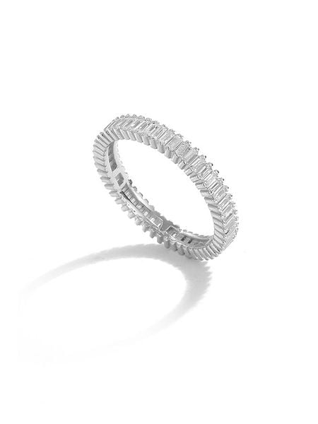 Miu Silver Srebrny pierścionek z cyrkoniami rozmiar: 48. Szare pierścionki Miu Silver, z cyrkonią, srebrne. Za 91,56 zł.