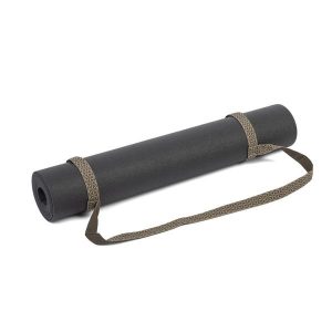 Pasek do transportu maty na rzep Bodhi Velcro. Szare paski BODHI, bez wzorów, sportowe. Za 29,99 zł.