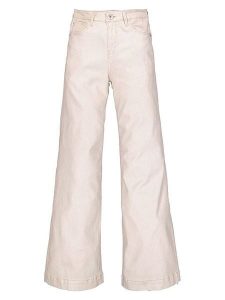 Garcia Dżinsy - Flared fit - w kolorze kremowym rozmiar: W33. Brązowe jeansy Garcia, z aplikacjami, ze skóry, z podwyższonym stanem. Za 220,12 zł.