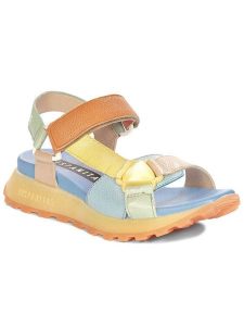 Hispanitas Sandały CHV253896 Kolorowy. Sandały Hispanitas, bez wzorów, ze skóry, bez obcasa, na płaskiej podeszwie, bez zapięcia. Za 419,99 zł.