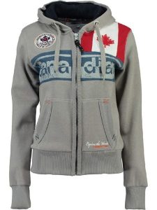 Canadian Peak Bluza "Flashy" w kolorze ciemnoszarym rozmiar: XL. Szare bluzy Canadian Peak, xl, z aplikacjami, z bawełny, bez kaptura. Za 113,99 zł.