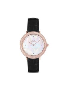 Daniel Wellington Zegarek Crystalline Bezel 32 DW00100827 Różowe złoto. Czerwone, analogowe zegarki Daniel Wellington. Za 969,99 zł.