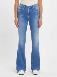 LTB Dżinsy "Novi" - Flare fit - w kolorze błękitnym rozmiar: W27/L30. Niebieskie jeansy LTB, z aplikacjami. Za 220,63 zł.
