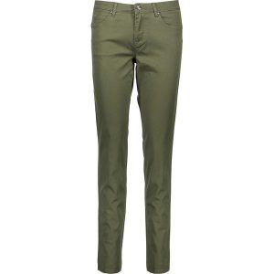 Spodnie w kolorze khaki. Rurki marki Benetton. W wyprzedaży za 77,95 zł.