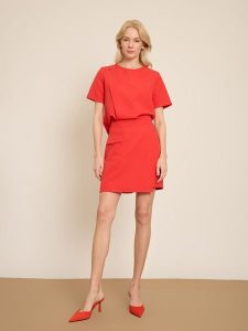 BGN Spódnico-spodenki w kolorze czerwonym rozmiar: 36. Czerwone szorty BGN, bez wzorów. Za 78,99 zł.