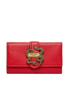 Just Cavalli Portfel 79RA5PA5 ZSA89 Czerwony. Czerwone portfele Just Cavalli, bez wzorów, ze skóry. Za 339,99 zł.