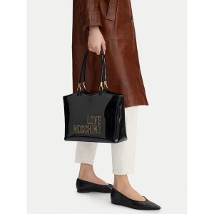 Torebka LOVE MOSCHINO. Czarne shopper bag LOVE MOSCHINO, bez wzorów, bez dodatków. Za 778,99 zł.