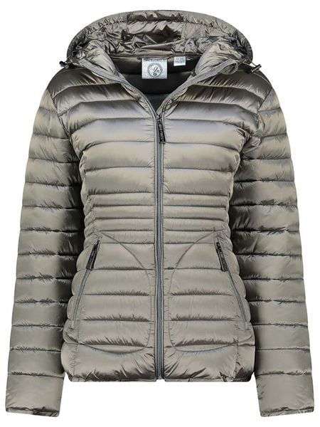 Geographical Norway Kurtka pikowana "Breezi" w kolorze jasnoszarym rozmiar: L. Szare kurtki Geographical Norway, l, bez wzorów, bez kaptura. Za 266,03 zł.