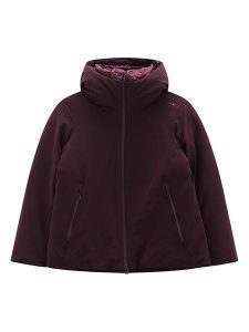 Jeanne Baret Dwustronna kurtka zimowa "Sava" w kolorze fioletowym rozmiar: 38. Różowe kurtki Jeanne Baret, na zimę, m, bez wzorów, z puchu, bez kaptura. Za 568,34 zł.