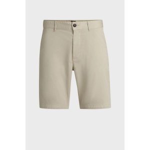Szorty BOSS Chino-slim-Shorts jasny beż (50536723-271). Brązowe szorty Boss, bez wzorów, sportowe. Za 299,00 zł.