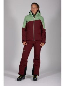 Maul Sport Kurtka narciarska "Schneeberg" w kolorze bordowo-zielonym rozmiar: 42. Czerwone kurtki sportowe Maul Sport, bez wzorów, bez kaptura, narciarskie. Za 521,99 zł.