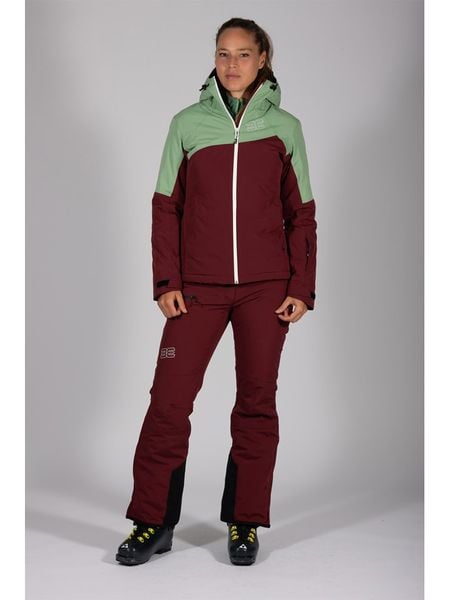 Maul Sport Kurtka narciarska "Schneeberg" w kolorze bordowo-zielonym rozmiar: 46. Czerwone kurtki sportowe Maul Sport, bez wzorów, bez kaptura, narciarskie. Za 493,40 zł.