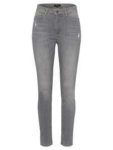 More & More Dżinsy - Skinny fit - w kolorze szarym rozmiar: 34. Szare jeansy More & More, z aplikacjami, ze skóry. Za 142,95 zł.