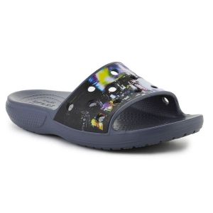 Klapki Crocs Classic Meta Scape Slide 208471-0C4 czarne. Czarne klapki bez wzorów, bez obcasa. Za 271,50 zł.
