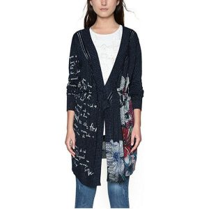 Desigual Kobiety Kardigan Senegal Dakar 5000 18swjfah (Rozmiar M). Szare kardigany marki Desigual. W wyprzedaży za 265,00 zł.