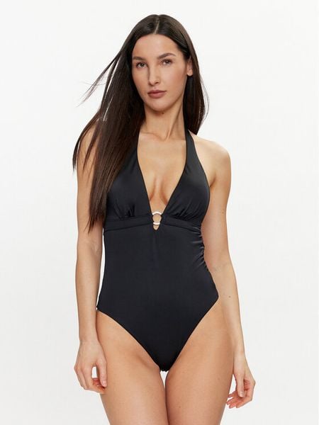 Dorina Strój kąpielowy Eureka D001649MI010 Czarny. Czarne stroje jednoczęściowe Dorina, bez wzorów, z syntetyku. Za 79,99 zł.