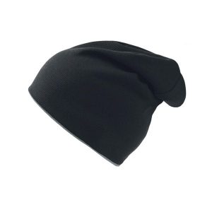 Czapka Extreme Reversible Jersey Slouch. Czarne czapki ATLANTIS, bez wzorów, z jersey, sportowe. Za 51,99 zł.