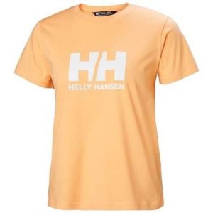 Koszulka sportowa damska Helly Hansen Hh Logo. Brązowe koszulki sportowe Helly Hansen, bez wzorów, z bawełny, bez ramiączek. Za 109,99 zł.