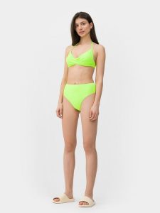 4F Dół od bikini damski XS. Czerwone bikini 4f, bez wzorów, z materiału. W wyprzedaży za 9,99 zł.