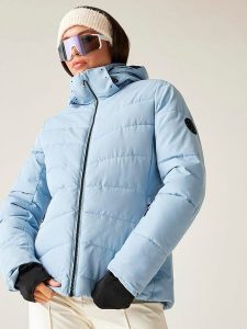 Dare 2b Kurtka narciarska "Glacier" w kolorze błękitnym rozmiar: 42. Niebieskie kurtki sportowe Dare 2b, m, bez wzorów, bez kaptura, narciarskie. Za 411,91 zł.