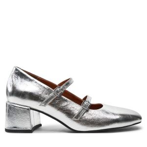 Czółenka Vagabond Shoemakers. Szare czółenka Vagabond Shoemakers, bez wzorów, bez obcasa, bez zapięcia. Za 359,99 zł.